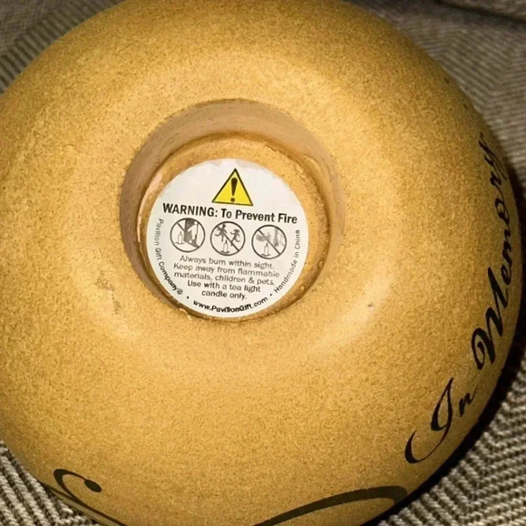 Pavilion Gift Company - In Memory - Globe Candle Holder Sympathy Loss of Life - Picture 6 of 9